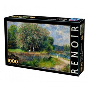 D-Toys (74904) - Pierre-Auguste Renoir: "Chestnut Tree in Bloom" - 1000 pieces puzzle