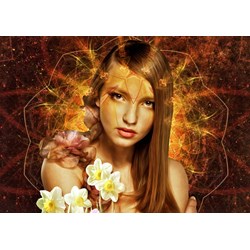 Bluebird Puzzle (70006) - "The Flower Woman" - 1000 pieces puzzle