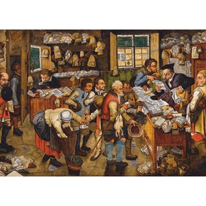 D-Toys (74942) - Pieter Brueghel the Younger: "The Payment of the Tithes, 1617-1622" - 1000 pieces puzzle