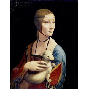 D-Toys (74973) - Leonardo Da Vinci: "Lady with an Ermine" - 1000 pieces puzzle