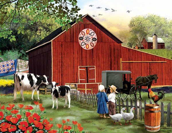 SunsOut (28727) - Tom Wood: "Serenity in the Country" - 1000 pieces puzzle