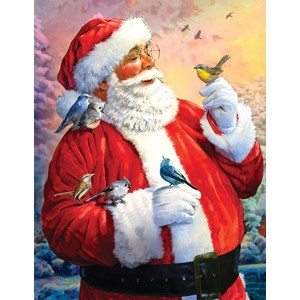 SunsOut (50730) - Larry Jones: "Morning Meeting with Santa" - 1000 pieces puzzle