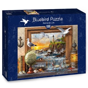 Bluebird Puzzle (70112) - Dominic Davison: "Marine to Life" - 1000 pieces puzzle