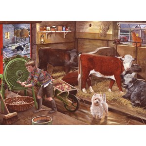 The House of Puzzles (4470) - "Winter Feeding" - 500 pieces puzzle