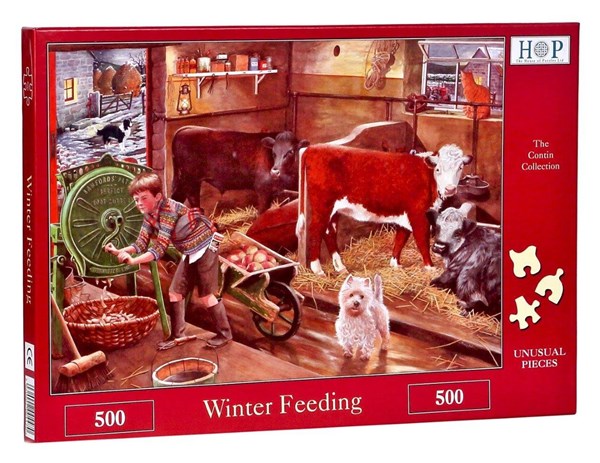 The House of Puzzles (4470) - "Winter Feeding" - 500 pieces puzzle