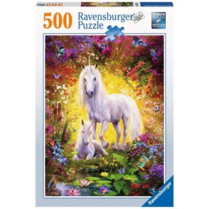 Ravensburger (14825) - "Unicorn and Foal" - 500 pieces puzzle