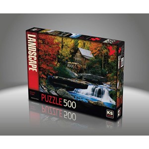 KS Games (11336) - Katherine Hurtley: "Autumn Chalet" - 500 pieces puzzle