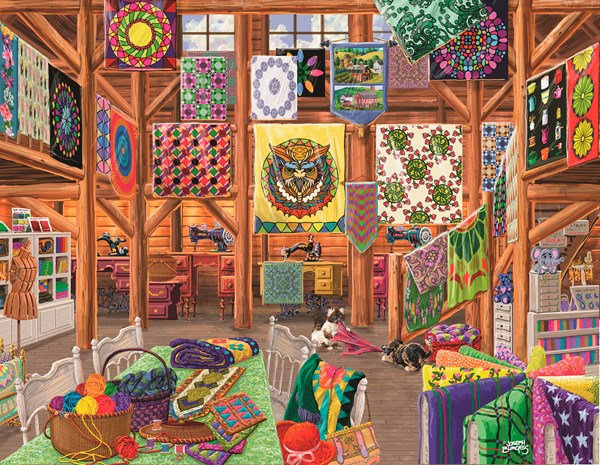 SunsOut (38811) - Joseph Burgess: "Quilted with Love" - 1000 pieces puzzle