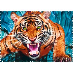 Trefl (11110) - "Facing a tiger" - 600 pieces puzzle