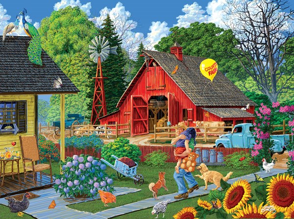 SunsOut (38919) - Joseph Burgess: "Home from the Fair" - 1000 pieces puzzle