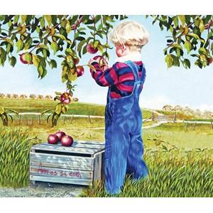 SunsOut (26282) - Patricia Bourque: "Apple Picking" - 550 pieces puzzle