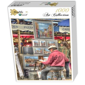 Grafika (02811) - "Street Artist, Paris, France" - 1000 pieces puzzle