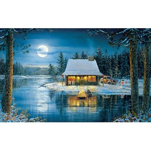 SunsOut (29206) - Sam Timm: "Reflections on the Lake" - 550 pieces puzzle