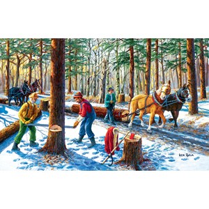 SunsOut (39568) - Ken Zylla: "Lumberjacks" - 550 pieces puzzle