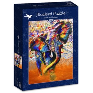 Bluebird Puzzle (70101) - "African Colours" - 1500 pieces puzzle