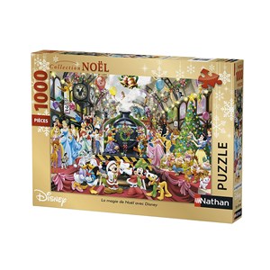 Nathan (87565) - "Christmas Magic with Disney" - 1000 pieces puzzle