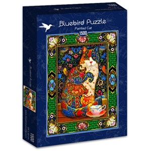 Bluebird Puzzle (70152) - Lewis T. Johnson: "Painted Cat" - 1500 pieces puzzle