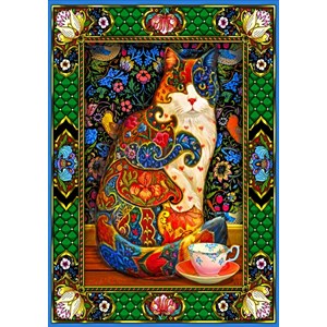 Bluebird Puzzle (70152) - Lewis T. Johnson: "Painted Cat" - 1500 pieces puzzle