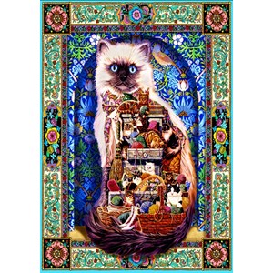 Bluebird Puzzle (70154) - Lewis T. Johnson: "Cats Galore" - 1500 pieces puzzle