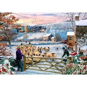 The House of Puzzles (4531) - "Herding The Flock" - 500 pieces puzzle