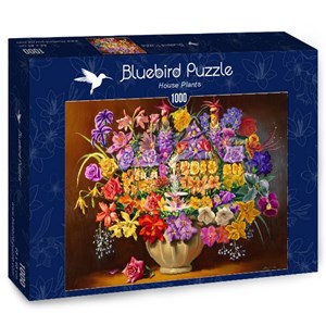 Bluebird Puzzle (70096) - D.L. Rusty Rust: "House Plants" - 1000 pieces puzzle