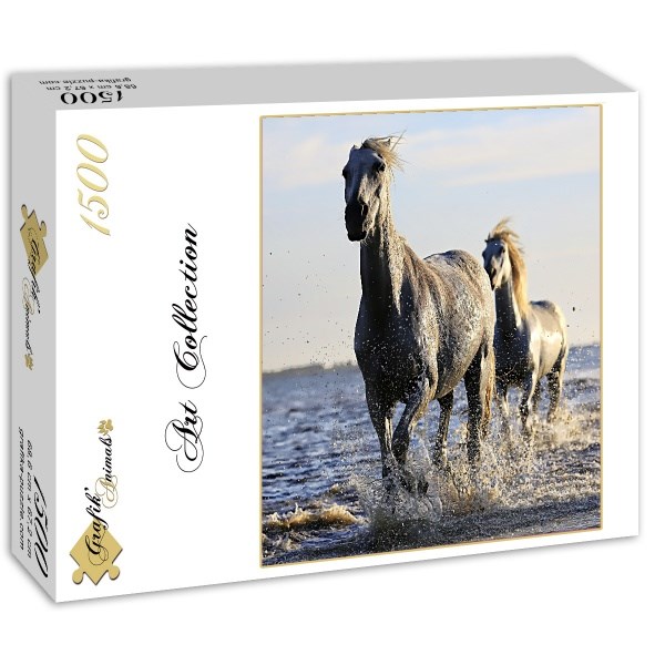 Grafika (01692) - "Horses" - 1500 pieces puzzle