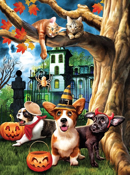 SunsOut (28713) - Tom Wood: "Halloween Hijinks" - 1000 pieces puzzle