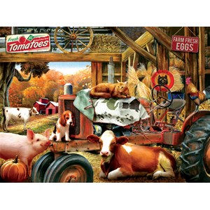 SunsOut (28824) - Tom Wood: "Barnhouse Meeting" - 1000 pieces puzzle