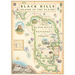 MasterPieces (71798) - "Black Hills Map" - 1000 pieces puzzle