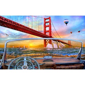 SunsOut (50069) - Dominic Davison: "Golden Gate Adventure" - 550 pieces puzzle