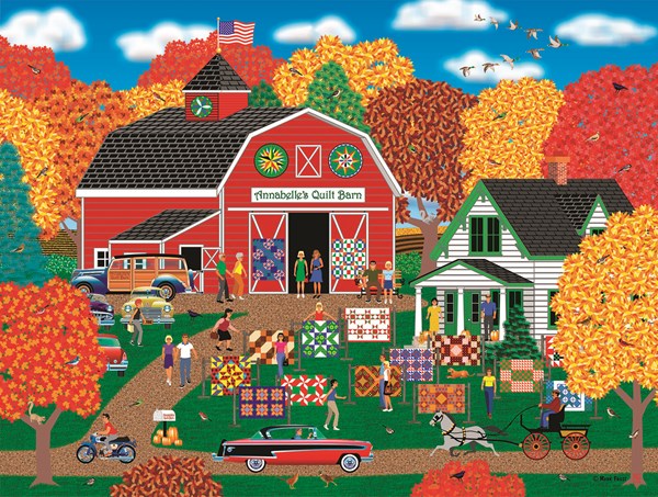 SunsOut (22613) - Mark Frost: "Annabelle's Quilt Barn" - 1000 pieces puzzle