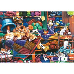 MasterPieces (71827) - "Knittin Kittens" - 1000 pieces puzzle