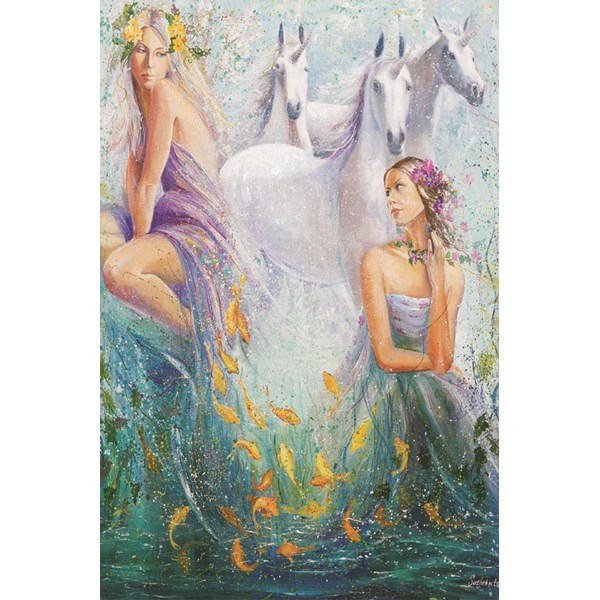 Gold Puzzle (61239) - "Secret of the Unicorn" - 1000 pieces puzzle