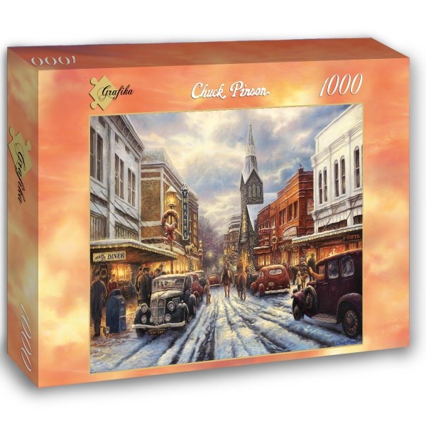 Grafika (02778) - Chuck Pinson: "The Warmth of Small Town Living" - 1000 pieces puzzle