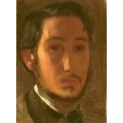 Grafika (01765) - Edgar Degas: "Self-Portrait with White Collar, 1857" - 2000 pieces puzzle