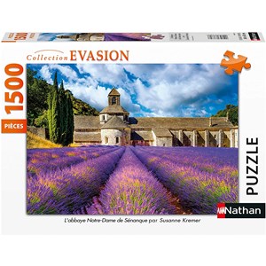 Nathan (87801) - "Abbaye Notre-Dame de Sénanque" - 1500 pieces puzzle