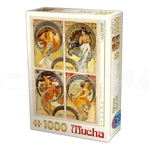 D-Toys (75895) - Alphonse Mucha: "Arts" - 1000 pieces puzzle