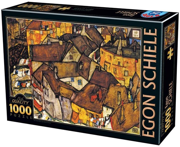 D-Toys (76830) - Egon Schiele: "Crescent Of Houses" - 1000 pieces puzzle