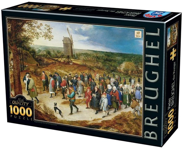 D-Toys (76854) - Pieter Brueghel the Younger: "The Marriage Procession" - 1000 pieces puzzle