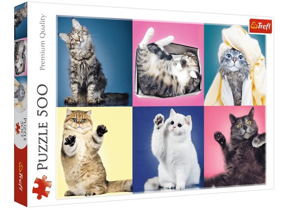 Trefl (37377) - "Kittens" - 500 pieces puzzle