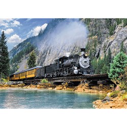 Trefl (37379) - "Mountain Train" - 500 pieces puzzle