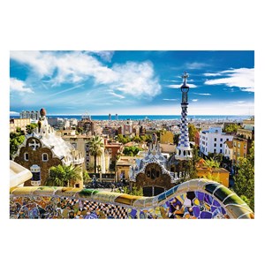 Trefl (26147) - "Park Güell, Barcelona" - 1500 pieces puzzle