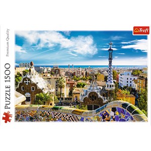 Trefl (26147) - "Park Güell, Barcelona" - 1500 pieces puzzle