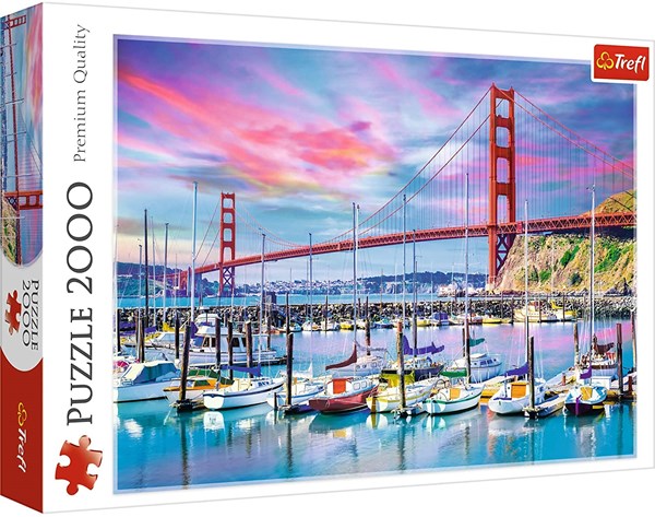 Trefl (27097) - "Golden Gate, San Francisco" - 2000 pieces puzzle