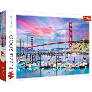 Trefl (27097) - "Golden Gate, San Francisco" - 2000 pieces puzzle