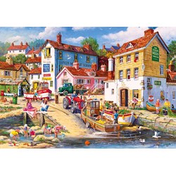 Gibsons (G8015) - Derek Roberts: "The Four Bells" - 2000 pieces puzzle