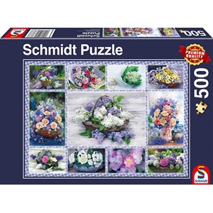 Schmidt Spiele (58366) - "Bouquet of Flowers" - 500 pieces puzzle