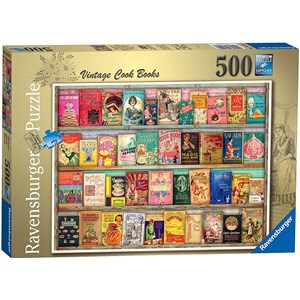 Ravensburger (16412) - Aimee Stewart: "Vintage Cook Books" - 500 pieces puzzle