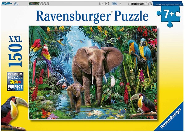 Ravensburger (12901) - "Safari Animals" - 150 pieces puzzle
