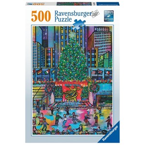 Ravensburger (16424) - "Rockefeller Christmas" - 500 pieces puzzle